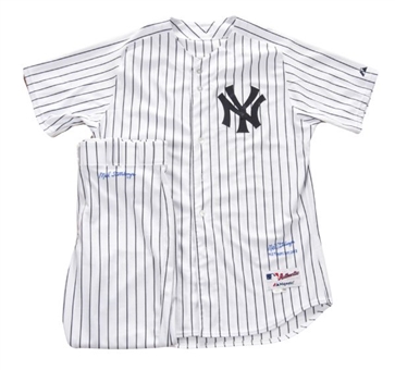 2013 Mel Stottlemyre Game Used and Signed New York Yankees Pinstripe  Old Timer’s Day Uniform